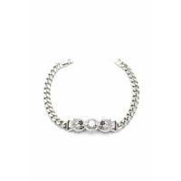 Zirkon Taşlı Leopar Bileklik - Gümüş