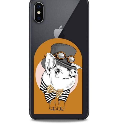 Zoologix (37) Apple iPhone XS Max Şeffaf Kılıf Silikon Desenli