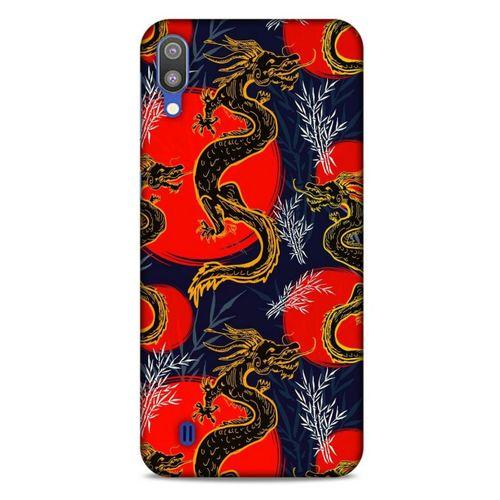 Samsung Galaxy M10 Kılıf Dragons (30) Silicone Case Ejderha Cizimi
