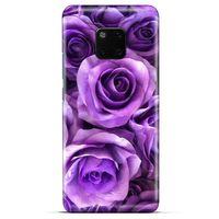General Mobile GM 20 Pro Uyumlu Kılıf Mor Delisi (40) Fit Silikon Kılıf Büyük Güller