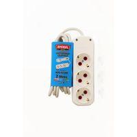 Amiral 3' Lü Topraklı 2 Metre Kablolu Grup Priz