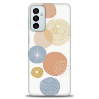 Samsung Galaxy M23 Kılıf HD Baskılı Kılıf - Mavi Daireler + Tam Ekran Koruyucu