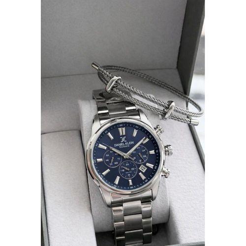 Daniel Klein İtalyan Tasarım Bileklik Hediyeli 2 Yıl Garantili Çelik Kordon Erkek Kol Saati Y11023.3