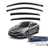 Honda Civic Niken Kromlu Cam Rüzgarlığı 4lü Set 2016 2021