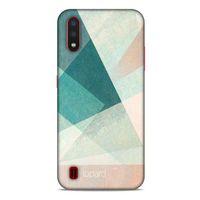 Samsung Galaxy A01 Kılıf Pastel Renkler (24) Darbe Emici Kılıf Yeşil Beyaz