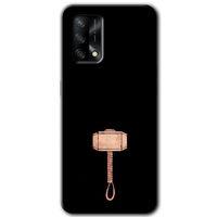 BeRa Aksesuar Oppo A54 Kılıf Baskılı Kapak - Thor Çekiç +Tam Kaplayan Mat Seramik