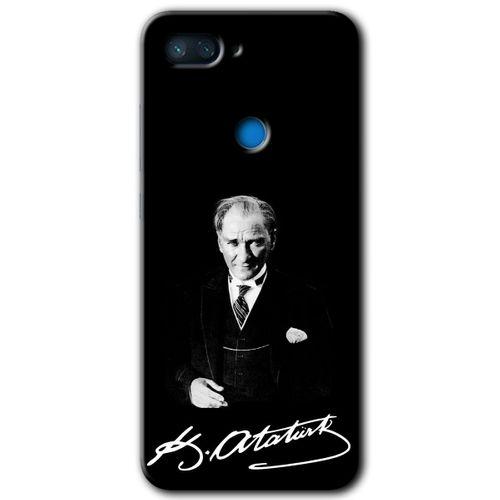 Xiaomi Mi 8 Lite Kılıf HD Desen Baskılı Arka Kapak - Atatürk İmza