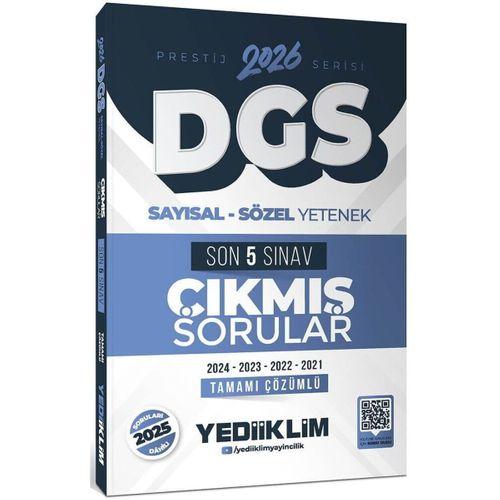 2026 DGS Prestij Serisi Sayısal Sözel Yetenek Tamamı Çözümlü Son 5 Sınav Çıkmış Sorular Yediiklim Yayınları