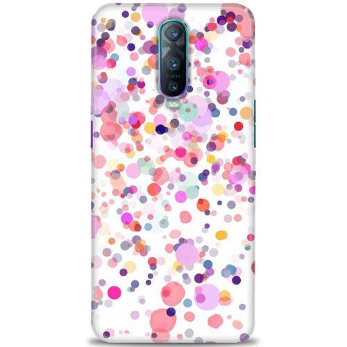 Oppo RX17 Pro Kılıf HD Baskılı Kılıf - Renkli Benekler + Tam Ekran Koruyucu