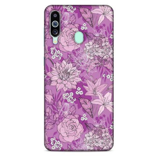 Samsung Galaxy M40 Uyumlu Kılıf Pembe Delisi (8) Baskılı Kılıf Çiçek