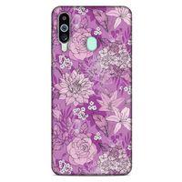 Samsung Galaxy M40 Uyumlu Kılıf Pembe Delisi (8) Baskılı Kılıf Çiçek