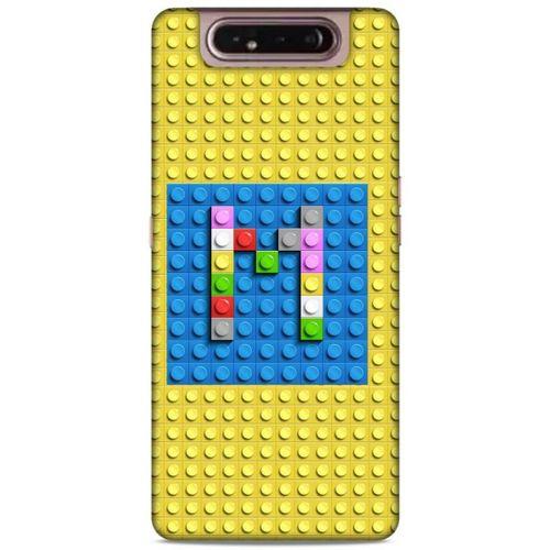 Lopard Samsung Galaxy A80 Uyumlu Kılıf BloX (24) Darbe Emici Kılıf M Harfi