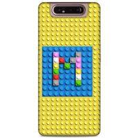 Lopard Samsung Galaxy A80 Uyumlu Kılıf BloX (24) Darbe Emici Kılıf M Harfi