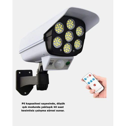 Güneş Enerjili Güvenlik Işığı Dış Mekan 5 Eksen Ayarlı Ve Pır Hareket Sensörlü