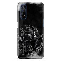Lopard Oppo Realme 7 Uyumlu Kılıf Tattoo's (19) Kılıfları Siyah