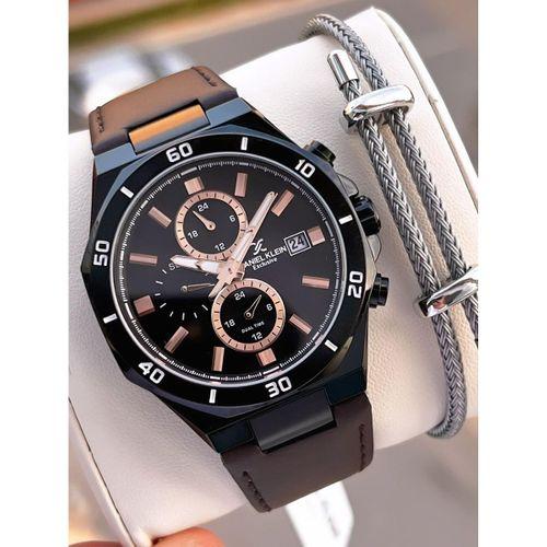 Daniel Klein Deri Kordon İç Kadran Fonksiyonları Aktif 3 Atm Suya Dayanıklı Erkek Kol Saati E140003-1