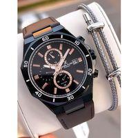 Daniel Klein Deri Kordon İç Kadran Fonksiyonları Aktif 3 Atm Suya Dayanıklı Erkek Kol Saati E140003-1