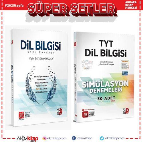 3D Yayınları TYT Dil Bilgisi Soru Bankası ve Deneme Seti 2 Kitap