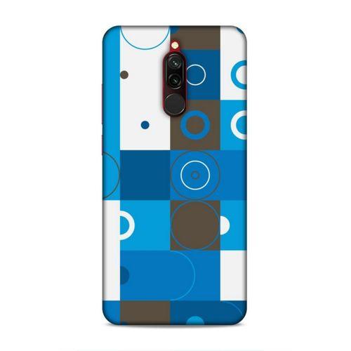 Xiaomi Redmi 8 Uyumlu Kılıf Insomnia (27) Tasarımlı Kılıf Mavi Beyaz