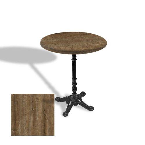 Dockers Çipa 1004 Döküm Ayak Yuvarlak Masa Çap 80cm - (Werzalit, Wermodin ve Allzalit Tabla) - Canyon Hidalgo