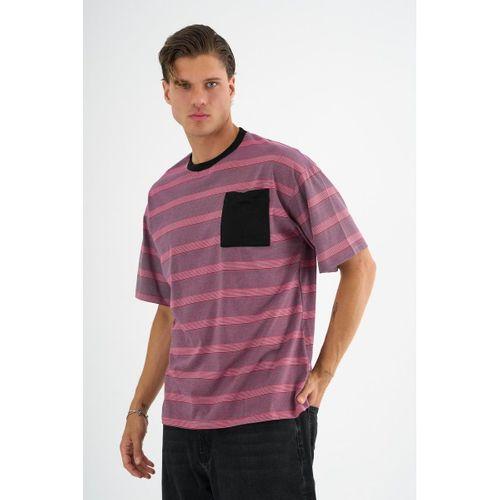 ALEXANDERGARDI Cep Detaylı Çizgili T-shirt