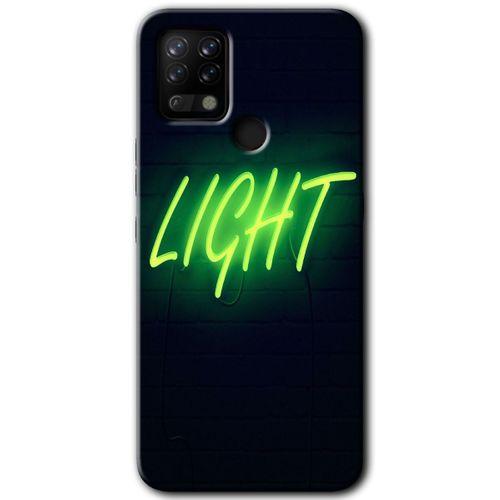 Tecno Pova Kılıf HD Desen Baskılı Arka Kapak - Neon İnscription + Kırılmaz Cam