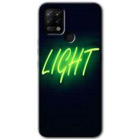 Tecno Pova Kılıf HD Desen Baskılı Arka Kapak - Neon İnscription + Kırılmaz Cam