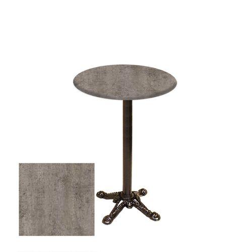 Dockers Bistro Döküm Ayak Çipa Masa -  (Werzalit, Wermodin ve Allzalit Tabla 70 cm çap) - Kahve Oxid