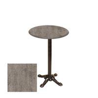 Dockers Bistro Döküm Ayak Çipa Masa -  (Werzalit, Wermodin ve Allzalit Tabla 70 cm çap) - Kahve Oxid