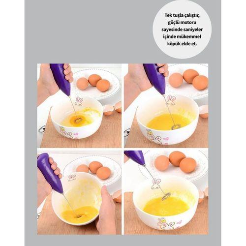 Portatif Kahve Köpürtücü – Latte, Cappuccino, Milkshake Ve Puding Yapıcı