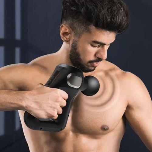 Gri LCD Sporcu Egzersiz Masaj Aleti 8 Başlıklı