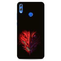 Huawei Honor 8x Kılıf Dragons (16) Kalın Kılıf Kırmızı King Ejderha