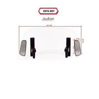 SEVGENT Dikiz Aynalı Çift Bağlantılı Asansörlü Deflektör 29X14