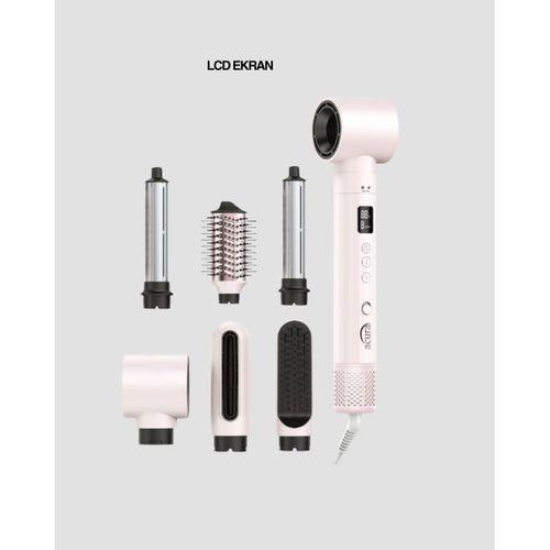 6 Başlıklı Hızlı Kurutma Ve Bukle Şekillendirme Seti