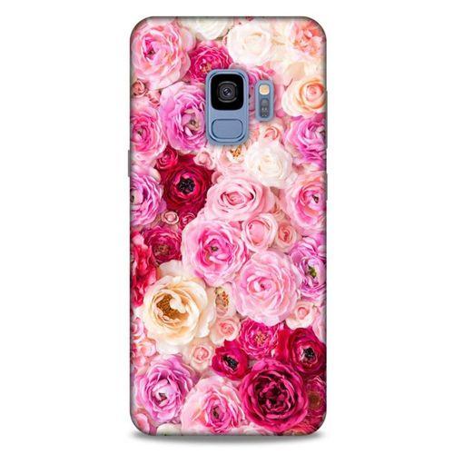 Lopard Samsung Galaxy S9 Uyumlu Kılıf Bahar (47) Crystal Flex Kılıf Güller