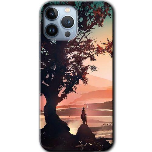 iPhone 13 Pro Max Kılıf Kapak - Yalnız Savaşcı +Hayalet Ekran Yandan Gözükmez