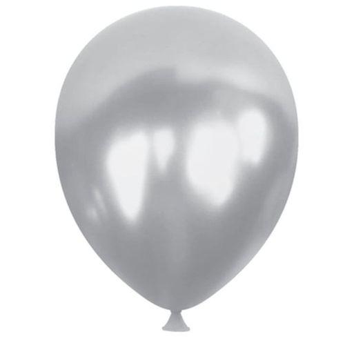 Balon Metalik Gümüş Renkli Balon - 10 adet