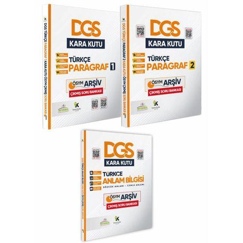 DGS Türkçenin Kara Kutusu Dijital Çözümlü Konu Özetli ÖSYM Çıkmış Soru Bankası 3lü Set Paket