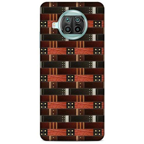 Xiaomi Mi 10T Lite 5G Kılıf Patchwork (19) Kılıfları Kahve Turuncu