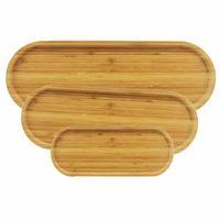 3'lü Oval Sunum Tabağı Seti