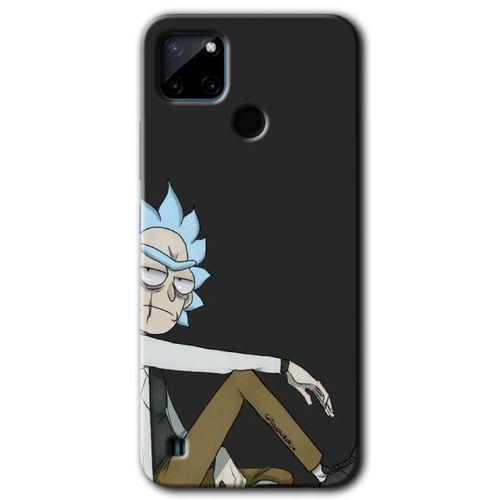 Realme C21 Kılıf Baskılı Arka Kapak - Rick +Tam Ekran Koruyucu