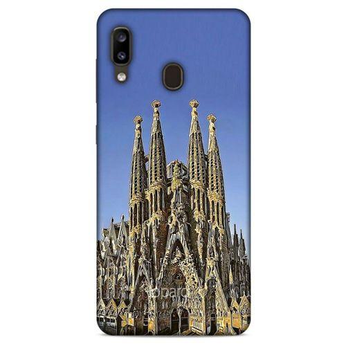 Samsung Galaxy A20 Kılıf Dünya Mimarisi (36) Glitter Kılıf La Sagrada Familia
