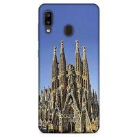 Samsung Galaxy A20 Kılıf Dünya Mimarisi (36) Glitter Kılıf La Sagrada Familia