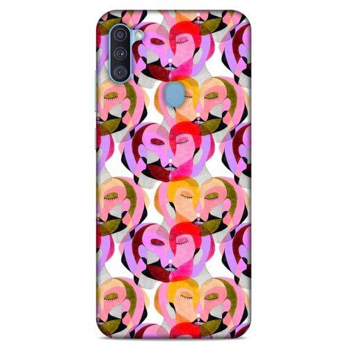 Lopard Samsung Galaxy A11 Uyumlu Kılıf Sürreal Yüzler ♀ (2) Kabı Desenli