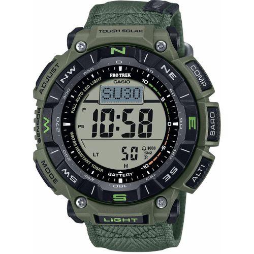 Casio PRG-340B-3DR Quartz Dijital Nato Yeşil 10 ATM 52 mm Erkek Kol Saati