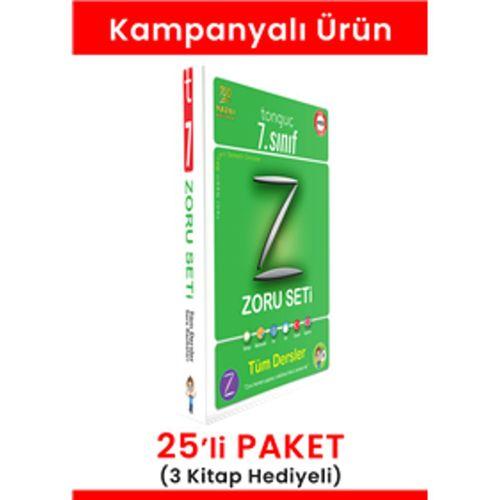 7. Sınıf Zoru Bankası Tüm Dersler Seti 25' li Paket(3 Set Hediyeli)