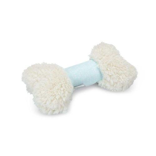 Beeztees Yavru Köpek Oyuncağı, Sesli, Kemik, Peluş, Beyaz, 21x10,5x5cm