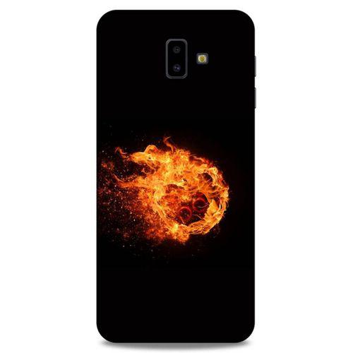 Lopard Samsung Galaxy J6 Plus Uyumlu Kılıf FireX (29) Arka Koruma Kılıfı Ateş Topu