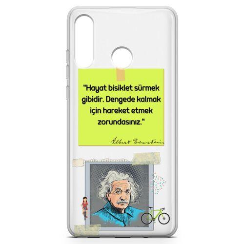 Huawei Nova 4e Kılıf Caps Eisnstein Arka Kapak Koruma Desenli Full Koruyucu