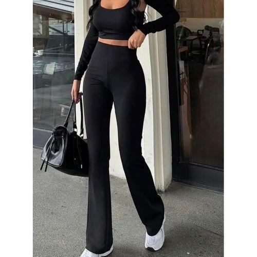 Kadın Geniş Korsaj Bel Detaylı Paçaya Doğru Geniş Yüksek Bel Dalgıç Pantolon